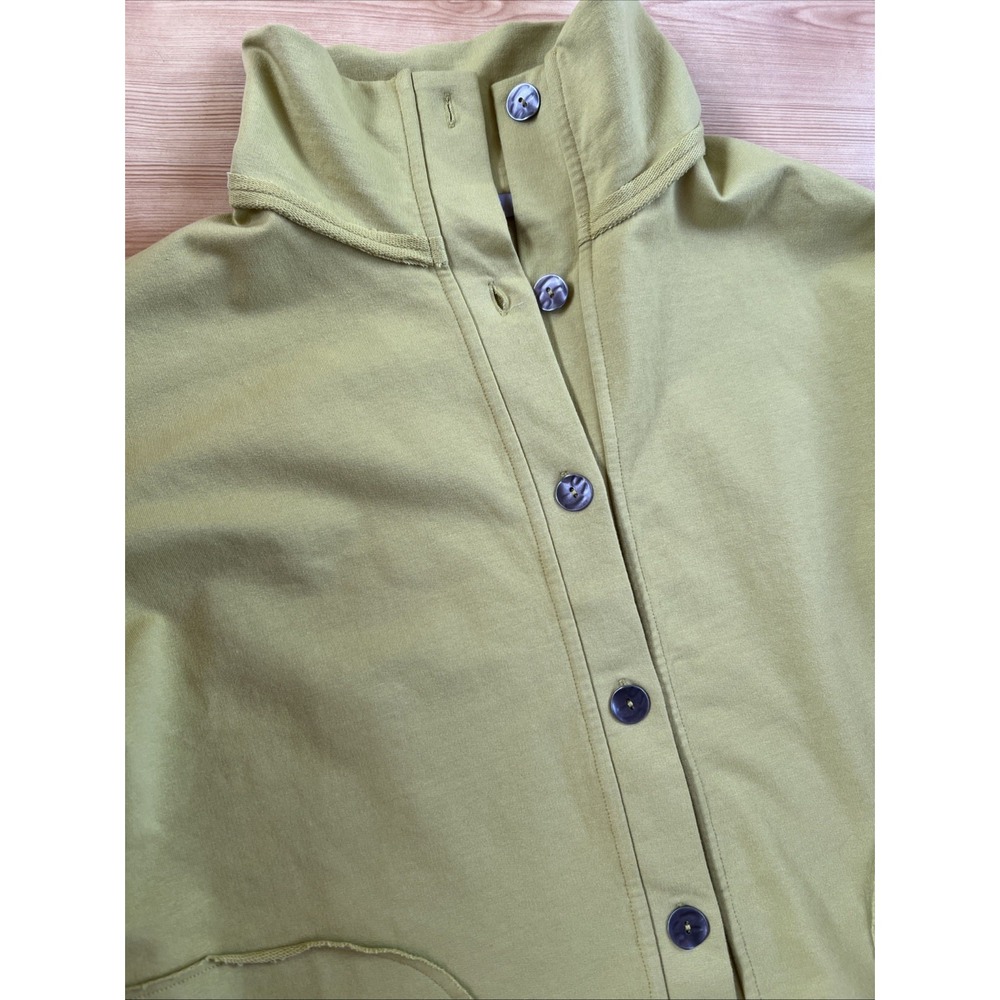 Habitat‎ Clothes To Live In Top Small Womens Green  Button Sweatshirt - Picture 4 of 9